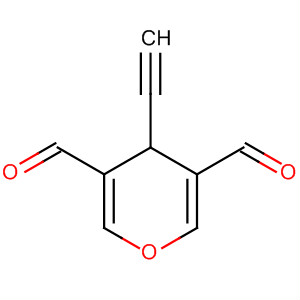 4H-Pyran-3,5-dicarboxaldehyde, 4-ethynyl-