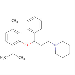 Piperidine, 1-[3-[5-methyl-2-(1-methylethyl)phenoxy]-3-phenylpropyl]-
