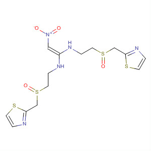1,1-Ethenediamine, 2-nitro-N,N'-bis[2-[(2-thiazolylmethyl)sulfinyl]ethyl]-