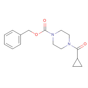 1-Piperazinecarboxylic acid, 4-(cyclopropylcarbonyl)-, phenylmethylester