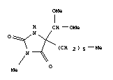 5-(dimethoxymethyl)-5-hexyl-3-methyl-imidazolidine-2,4-dione
