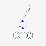 4-[4-(diphenylmethyl)-3-methylpiperazin-1-yl]butan-1-ol