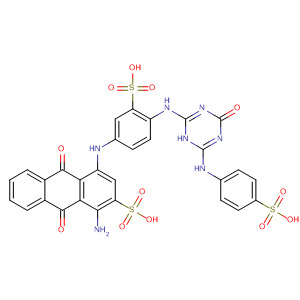 2-Anthracenesulfonic acid,1-amino-4-[[4-[[1,4-dihydro-4-oxo-6-[(4-sulfophenyl)amino]-1,3,5-triazin-2-yl]amino]-3-sulfophenyl]amino]-9,10-dihydro-9,10-dioxo-