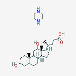 3,12-dihydroxycholan-24-oic acid - piperazine (1:1)