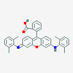 9-(2-CARBOXYLATOPHENYL)-3,6-BIS((2,6-DIMETHYLPHENYL)AMINO)XANTHYLIUM
