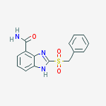 1H-Benzimidazole-4-carboxamide, 2-[(phenylmethyl)sulfonyl]-