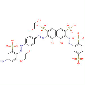 2,7-Naphthalenedisulfonic acid,3-[[4-[(4-amino-2-sulfophenyl)azo]-2,5-bis(2-hydroxyethoxy)phenyl]azo]-6-[(2,5-disulfophenyl)azo]-4,5-dihydroxy-