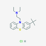 2-(2-tert-butyl-10H-phenothiazin-10-yl)-N,N-diethylethanamine hydrochloride (1:1)