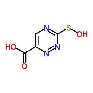 3-(hydroxysulfanyl)-1,2,4-triazine-6-carboxylic acid