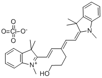 2-[(1E,3E)-3-(3-HYDROXYPROPYL)-5-(1,3,3-TRIMETHYL-1,3-DIHYDRO-2H-INDOL-2-YLIDENE)-1,3-PENTADIENYL]-1,3,3-TRIMETHYL-3H-INDOLIUM PERCHLORATE