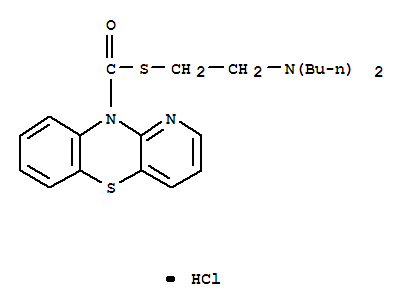 10H-Pyrido(3,2-b)(1,4)benzothiazine-10-carbothioic acid, S-(2-dibutylaminoethyl) ester, hydrochloride