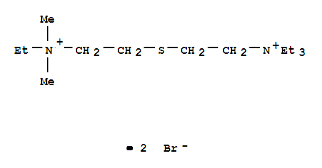 N,N,N-triethyl-2-({2-[ethyl(dimethyl)ammonio]ethyl}sulfanyl)ethanaminium dibromide