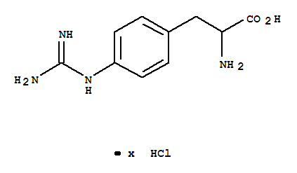 4-[(diaminomethylidene)amino]-L-phenylalanine hydrochloride (1:1)