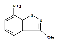 1,2-benzisothiazole, 3-methoxy-7-nitro-