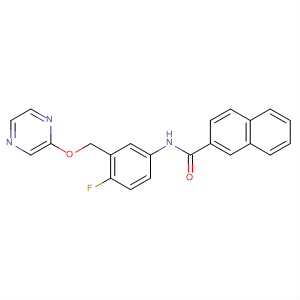 2-Naphthalenecarboxamide, N-[4-fluoro-3-[(pyrazinyloxy)methyl]phenyl]-