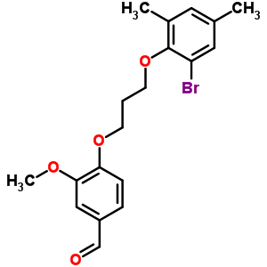 4-[3-(2-bromo-4,6-dimethylphenoxy)propoxy]-3-methoxybenzaldehyde