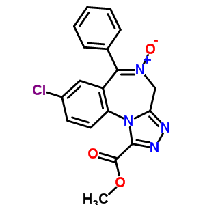 methyl 8-chloro-6-phenyl-4H-[1,2,4]triazolo[4,3-a][1,4]benzodiazepine-1-carboxylate 5-oxide