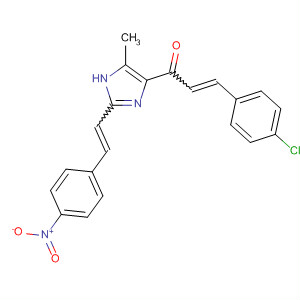 2-Propen-1-one,3-(4-chlorophenyl)-1-[5-methyl-2-[2-(4-nitrophenyl)ethenyl]-1H-imidazol-4-yl]-