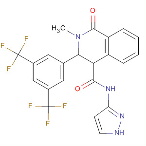 4-Isoquinolinecarboxamide,3-[3,5-bis(trifluoromethyl)phenyl]-1,2,3,4-tetrahydro-2-methyl-1-oxo-N-1H-pyrazol-3-yl-