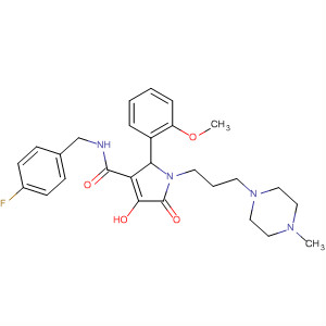 1H-Pyrrole-3-carboxamide,N-[(4-fluorophenyl)methyl]-2,5-dihydro-4-hydroxy-2-(2-methoxyphenyl)-1-[3-(4-methyl-1-piperazinyl)propyl]-5-oxo-