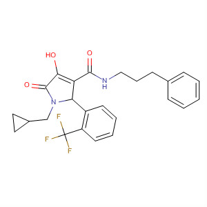 1H-Pyrrole-3-carboxamide,1-(cyclopropylmethyl)-2,5-dihydro-4-hydroxy-5-oxo-N-(3-phenylpropyl)-2-[2-(trifluoromethyl)phenyl]-