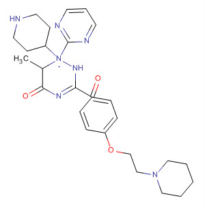 Pyrimido[5,4-e]-1,2,4-triazine-5,7(1H,6H)-dione,6-methyl-1-(4-piperidinyl)-3-[4-[2-(1-piperidinyl)ethoxy]phenyl]-