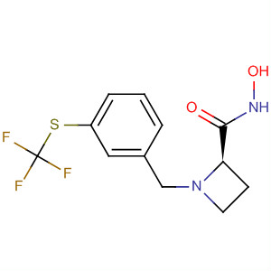 2-Azetidinecarboxamide,N-hydroxy-1-[[3-[(trifluoromethyl)thio]phenyl]methyl]-, (2R)-