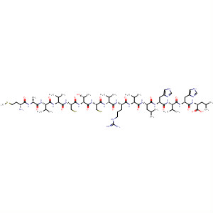 L-Leucine,L-methionyl-L-alanyl-L-valyl-L-valyl-L-cysteinyl-L-threonyl-L-cysteinyl-L-valyl-L-arginyl-L-valyl-L-leucyl-L-histidyl-L-valyl-L-histidyl-