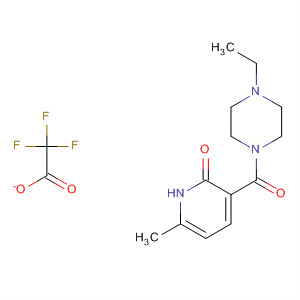 Piperazine,1-[(1,2-dihydro-6-methyl-2-oxo-3-pyridinyl)carbonyl]-4-ethyl-,mono(trifluoroacetate)