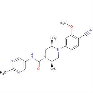 1-Piperazinecarboxamide,4-(4-cyano-3-methoxyphenyl)-2,5-dimethyl-N-(2-methyl-5-pyrimidinyl)-,(2R,5S)-