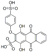 9,10-dihydro-1,4-dihydroxy-9,10-dioxo-3-(4-sulphophenoxy)anthracene-2-sulphonic acid