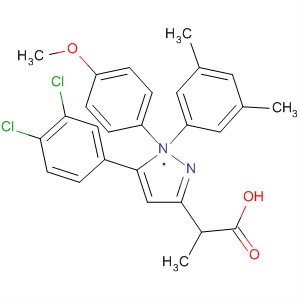 1H-Pyrazole-3-propanoic acid,5-(3,4-dichlorophenyl)-a-(3,5-dimethylphenyl)-1-(4-methoxyphenyl)-