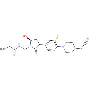 Propanamide,N-[[(5S)-3-[4-[4-(cyanomethyl)-1-piperidinyl]-3-fluorophenyl]-2-oxo-5-oxazolidinyl]methyl]-