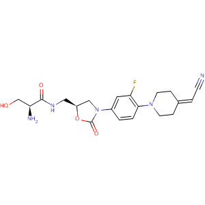 Propanamide,2-amino-N-[[(5S)-3-[4-[4-(cyanomethylene)-1-piperidinyl]-3-fluorophenyl]-2-oxo-5-oxazolidinyl]methyl]-3-hydroxy-, (2S)-