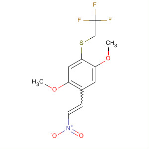 Benzene, 1,4-dimethoxy-2-(2-nitroethenyl)-5-[(2,2,2-trifluoroethyl)thio]-