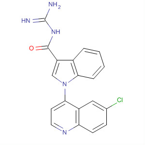1H-Indole-3-carboxamide,N-(aminoiminomethyl)-1-(6-chloro-4-quinolinyl)-