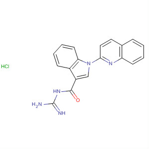 1H-Indole-3-carboxamide, N-(aminoiminomethyl)-1-(2-quinolinyl)-,monohydrochloride