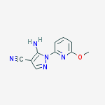 1H-Pyrazole-4-carbonitrile, 5-amino-1-(6-methoxy-2-pyridinyl)-
