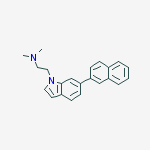 1H-Indole-1-ethanamine, N,N-dimethyl-6-(2-naphthalenyl)-