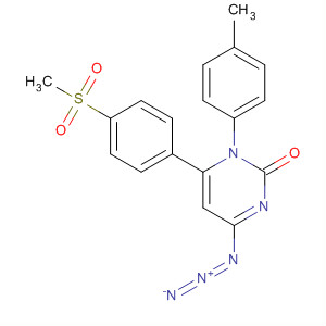 2(1H)-Pyrimidinone,4-azido-1-(4-methylphenyl)-6-[4-(methylsulfonyl)phenyl]-