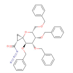 4-Oxaspiro[2.5]octane-1-carbonyl azide,6,7,8-tris(phenylmethoxy)-5-[(phenylmethoxy)methyl]-,(1R,3R,5R,6S,7S,8R)-
