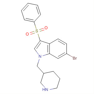 1H-Indole, 6-bromo-3-(phenylsulfonyl)-1-(3-piperidinylmethyl)-