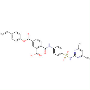 1,3-Benzenedicarboxylic acid,4-[[[4-[[(4,6-dimethyl-2-pyrimidinyl)amino]sulfonyl]phenyl]amino]carbonyl]-, 1-(4-ethenylphenyl) ester