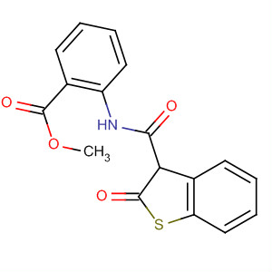 Benzoic acid,2-[[(2,3-dihydro-2-oxobenzo[b]thien-3-yl)carbonyl]amino]-, methyl ester