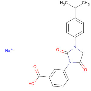 Benzoic acid, 3-[3-[4-(1-methylethyl)phenyl]-2,5-dioxo-1-imidazolidinyl]-,sodium salt