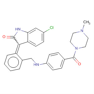 Piperazine,1-[4-[[(Z)-(6-chloro-1,2-dihydro-2-oxo-3H-indol-3-ylidene)phenylmethyl]amino]benzoyl]-4-methyl-