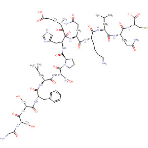 L-Cysteine,glycyl-L-seryl-L-seryl-L-phenylalanyl-L-leucyl-L-seryl-L-prolyl-L-a-glutamyl-L-histidyl-L-glutaminyl-L-lysyl-L-leucyl-L-glutaminyl-