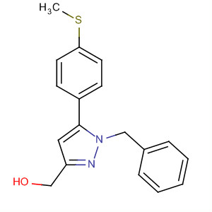 1H-Pyrazole-3-methanol, 5-[4-(methylthio)phenyl]-1-(phenylmethyl)-