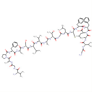 L-Leucine,L-valylglycyl-L-alanyl-L-prolyl-L-phenylalanyl-L-alanyl-L-seryl-L-leucyl-L-valyl-L-alanyl-L-threonylglycyl-L-leucyl-L-cysteinyl-L-phenylalanyl-L-phenylalanylglycyl-L-valyl-L-alanyl-