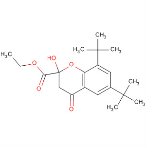 2H-1-Benzopyran-2-carboxylic acid,6,8-bis(1,1-dimethylethyl)-3,4-dihydro-2-hydroxy-4-oxo-, ethyl ester